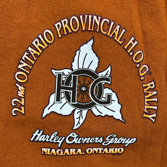 Harley Owners Group Niagra Rally 2010 T Shirt Sz L - Picture 3 of 9